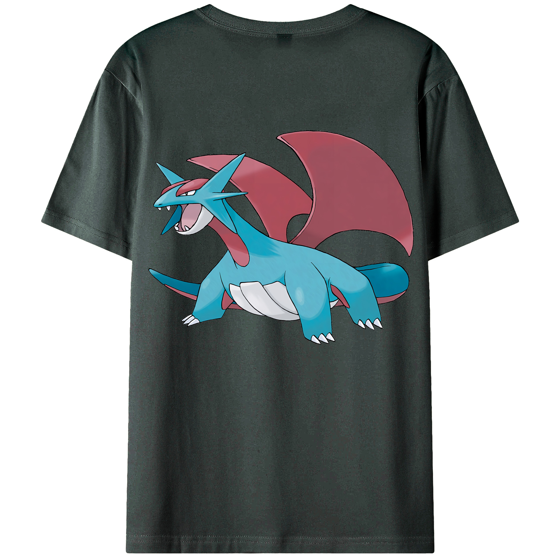（画像用） ポケットモンスター Pokémon 綿100％ メンズ半袖Tシャツ（バックプリント） 通気性